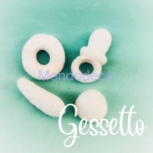 Caramelle 4 pz in gesso resinato h 4 cm.