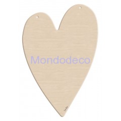 Sagoma in legno forma di cuore allungata