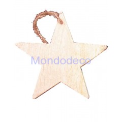 Sagoma in legno forma di stella adatto per addobbo Natalizio